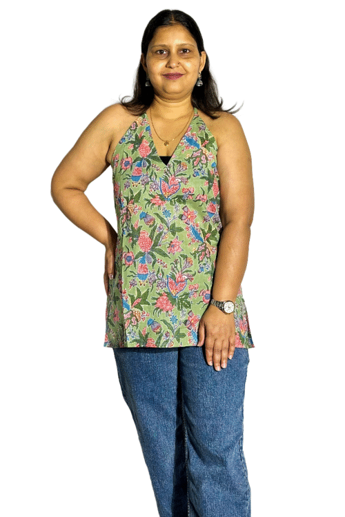 Sleeveless Cotton kurti