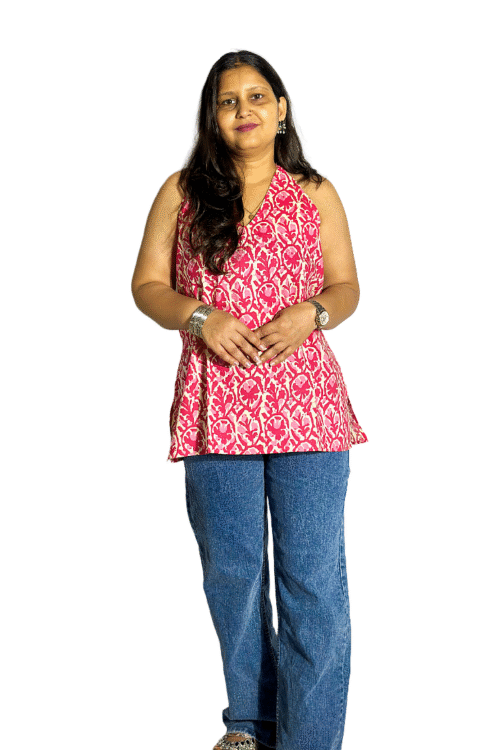 Sleeveless Cotton Kurti