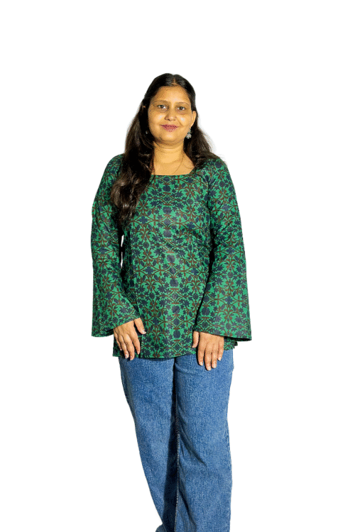 Square Neck Cotton Kurti